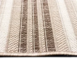Kirkland's Home Natural Canva Striped Outdoor Area Rug, 4X7- Outdoor Rugs