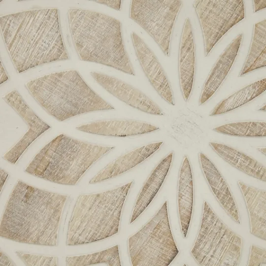 Kirkland's Home Natural Carved Wood Medallion Round Wall Plaque- Wall Plaques