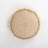 Kirkland's Home Natural Cleo Jute Pom Pom Pillow- Pillows