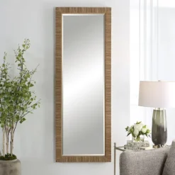 Kirkland's Home Natural Coastal Full-Length Wall Mirror- Decorative Mirrors