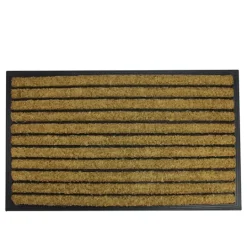 Kirkland's Home Natural Coir Striped Non-Skid Doormat- Doormats