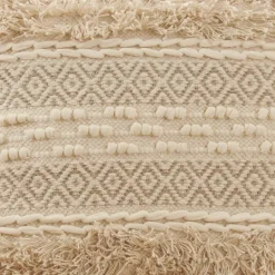 Kirkland's Home Natural Corded Moroccan Cotton Pillow- Pillows