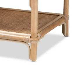 Kirkland's Home Natural Curled Rattan 3-Tiered Bookcase- Bookshelves