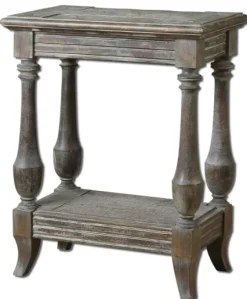 Kirkland's Home Natural Distressed Birch Wood Accent Table- Accent & End Tables