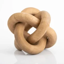 Kirkland's Home Natural Distressed Wooden Knot Sculpture- Statues & Figurines