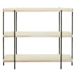Kirkland's Home Natural Fir Open 3-Tier Console Table- Console Tables