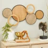 Kirkland's Home Natural Floating Disks Bamboo Wall Plaque- Wall Plaques