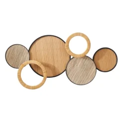 Kirkland's Home Natural Floating Disks Bamboo Wall Plaque- Wall Plaques