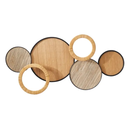 Kirkland's Home Natural Floating Disks Bamboo Wall Plaque- Wall Plaques