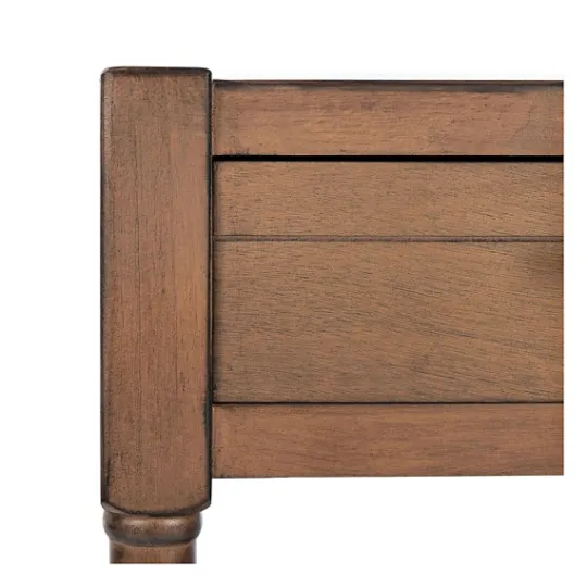 Kirkland's Home Natural Geometric Industrial Pull Accent Table- Accent & End Tables