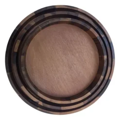 Kirkland's Home Natural Grain Acacia Wood 3-Pc. Tray Set- Decorative Trays