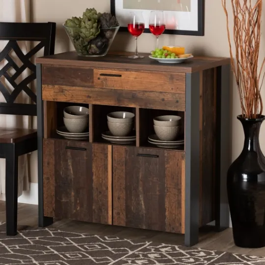 Kirkland's Home Natural Grain Wood Cabinet- Cabinets & Sideboards