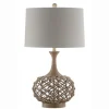 Kirkland's Home Natural Hemp Rope Coastal Table Lamp- Table Lamps