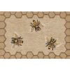 Kirkland's Home Natural Honeycomb & Bees Outdoor Accent Rug- Outdoor Rugs