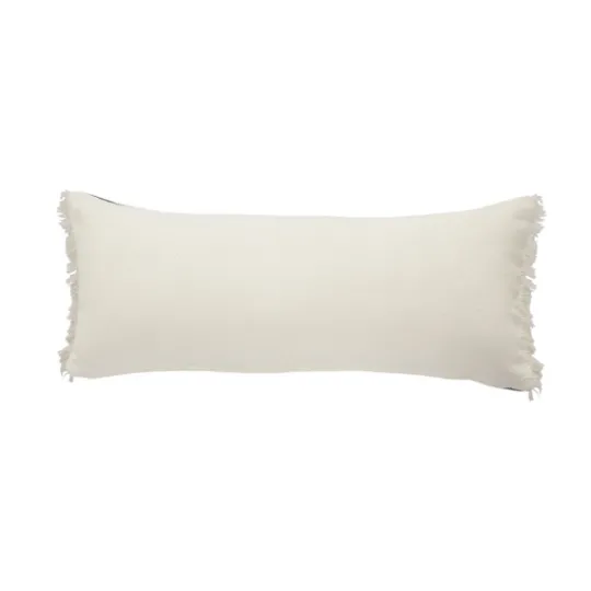 Kirkland's Home Natural Jute Braided Stripe Lumbar Pillow- Pillows