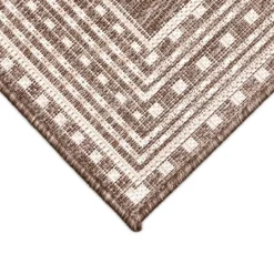 Kirkland's Home Natural Linear Macy Indoor/Outdoor Area Rug, 7X9- Outdoor Rugs
