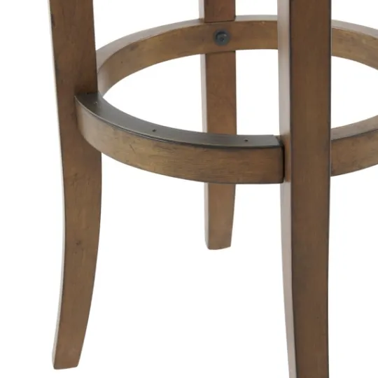 Kirkland's Home Natural Linen And Wood Bar Stool- Bar Stools & Counter Height Stools