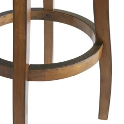Kirkland's Home Natural Linen Barrel Base Swivel Bar Stool- Bar Stools & Counter Height Stools