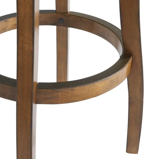 Kirkland's Home Natural Linen 2-Pc. Barrel Base Bar Stool Set- Bar Stools & Counter Height Stools