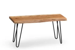 Kirkland's Home Natural Live Edge Hairpin Legs Bench, 36 In.- Benches & Ottomans
