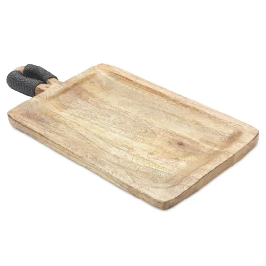 Kirkland's Home Natural Mango Wood Decorative Trays, Set Of 2- Decorative Trays