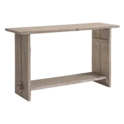 Kirkland's Home Natural Mango Wood Farmhouse Console- Console Tables