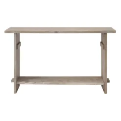 Kirkland's Home Natural Mango Wood Farmhouse Console- Console Tables