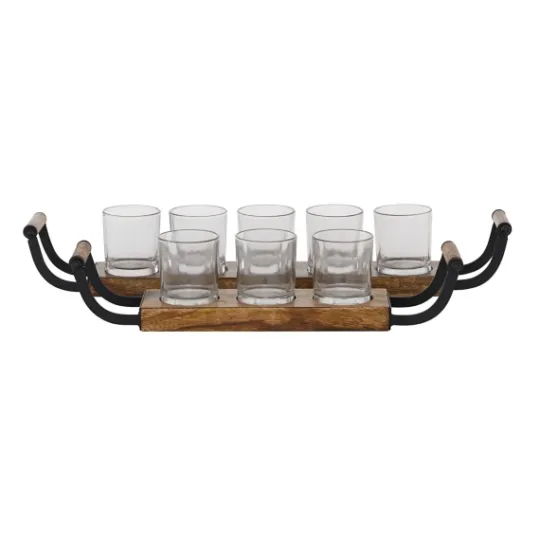 Kirkland's Home Natural Mango Wood 2-Pc. Candle Holders- Candle Holders