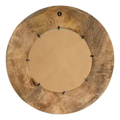 Kirkland's Home Natural Mango Wood Round Frame Mirror- Decorative Mirrors