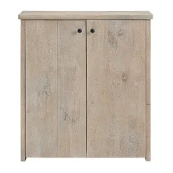 Kirkland's Home Natural Mango Wood Shoe Cubbie- Entryway Furniture