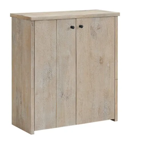 Kirkland's Home Natural Mango Wood Shoe Cubbie- Entryway Furniture