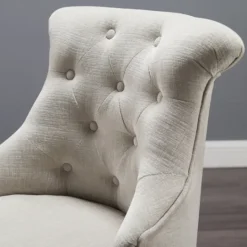 Kirkland's Home Natural Miller Tufted Office Chair- Office Furniture