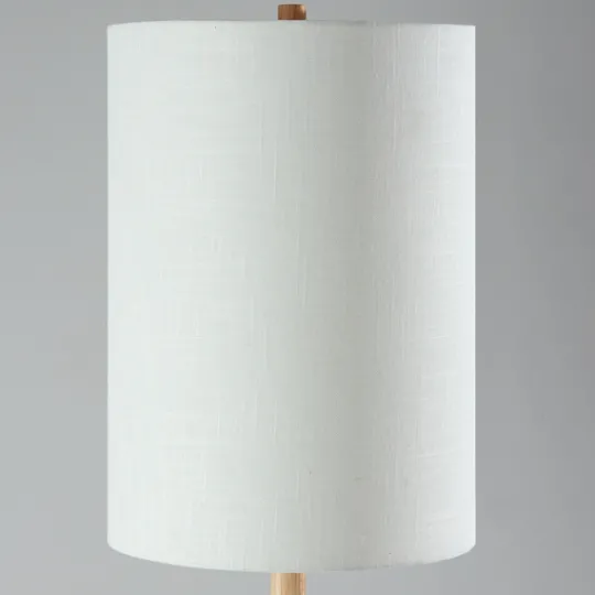 Kirkland's Home Natural Oak Wood Slim Floor Lamp- Floor Lamps