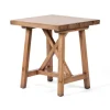 Kirkland's Home Natural Pine Wood Trellis Accent Table- Accent & End Tables