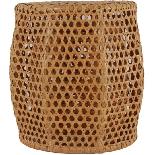 Kirkland's Home Natural Rat Drum 2-Pc. Accent Table Set- Accent & End Tables