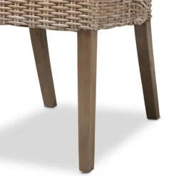 Kirkland's Home Natural Rattan High Back Dining Chairs, Set Of 2- Dining Chairs