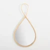 Kirkland's Home Natural Rattan Raindrop Wall Mirror- Decorative Mirrors