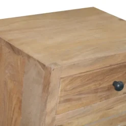 Kirkland's Home Natural Reclaimed Wood Diagonal Slats Nights D- Nightstands