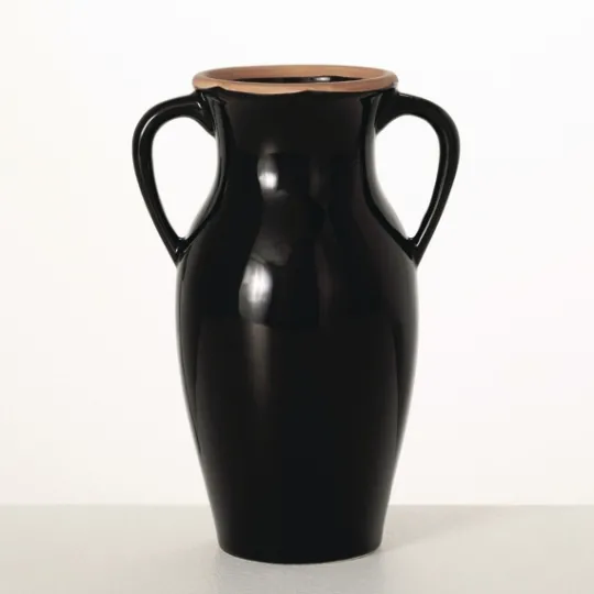Kirkland's Home Natural Rimmed Onyx Urn Vase- Vases