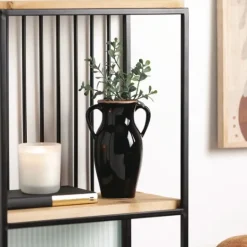 Kirkland's Home Natural Rimmed Onyx Urn Vase- Vases