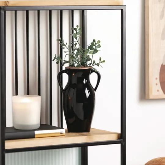 Kirkland's Home Natural Rimmed Onyx Urn Vase- Vases