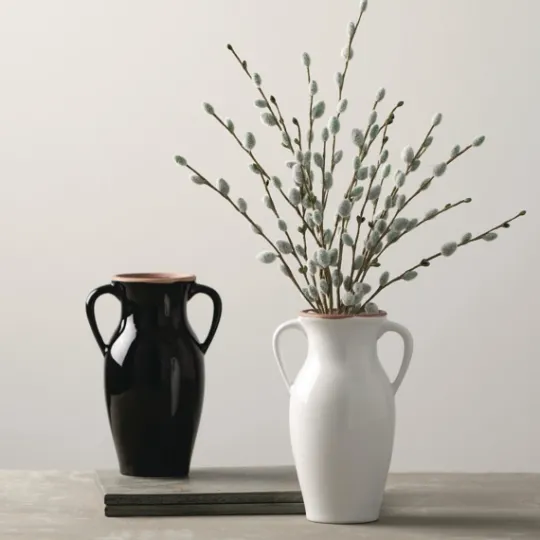 Kirkland's Home Natural Rimmed Onyx Urn Vase- Vases