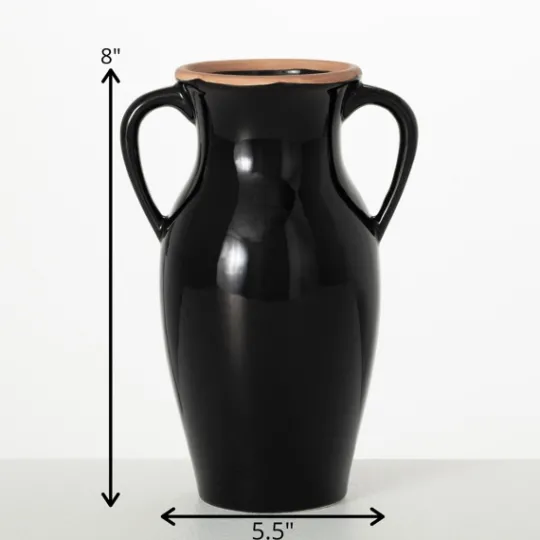 Kirkland's Home Natural Rimmed Onyx Urn Vase- Vases