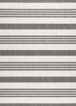 Kirkland's Home Natural Robin Stripe Outdoor Rug, 5X7- Outdoor Rugs