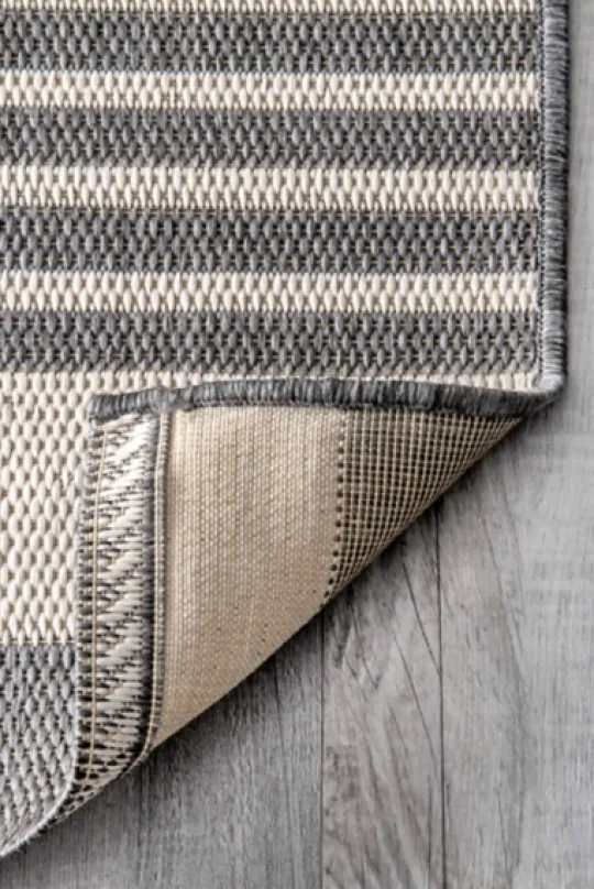 Kirkland's Home Natural Robin Stripe Outdoor Rug, 5X7- Outdoor Rugs