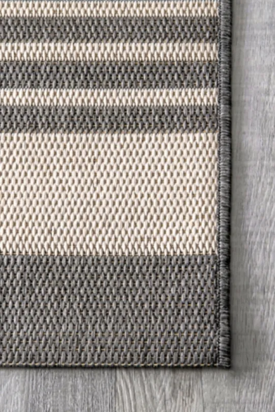 Kirkland's Home Natural Robin Stripe Outdoor Rug, 5X7- Outdoor Rugs