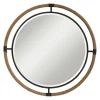 Kirkland's Home Natural Rope And Black Metal Round Wall Mirror- Decorative Mirrors