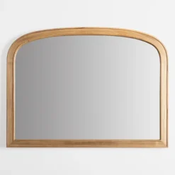Kirkland's Home Natural Rounded Arch Wood Wall Mirror- Decorative Mirrors