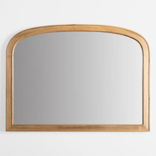 Kirkland's Home Natural Rounded Arch Wood Wall Mirror- Decorative Mirrors