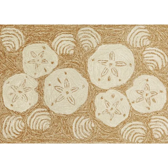 Kirkland's Home Natural Sand Dollar Outdoor Mat- Doormats